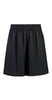 Front view of shorts with wide elastic waist and side pockets, knee length, Citizen Women