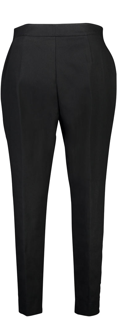 Front view of cotton denim trousers with front zip, Citizen Women